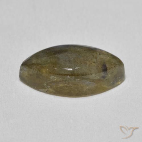 Labradorite Multicolore naturale da 5.38 ct, Taglio marquise, Traslucido