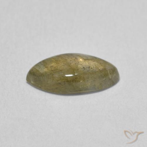 Labradorite Multicolore naturale da 1.18 ct, Taglio marquise, Traslucido