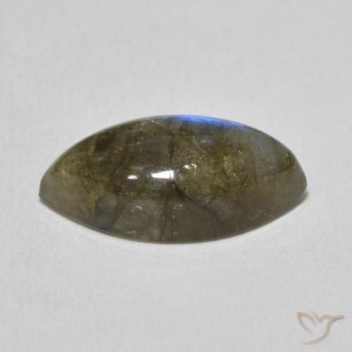 Labradorite Multicolore naturale da 5.02 ct, Taglio marquise, Traslucido
