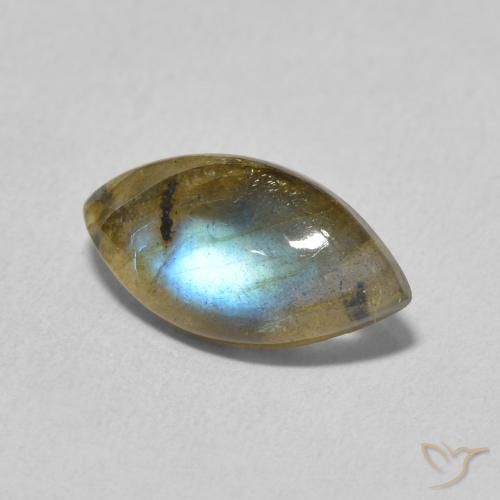 Labradorite Multicolore naturale da 2.83 ct, Taglio marquise, Traslucido