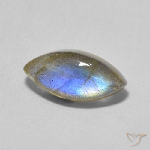 Labradorite Multicolore naturale da 3.27 ct, Taglio marquise, Traslucido