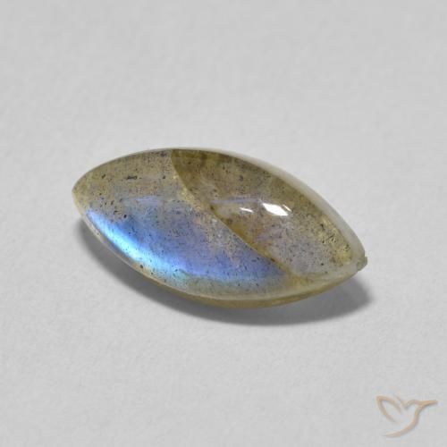 Labradorite Multicolore naturale da 3.14 ct, Taglio marquise, Traslucido