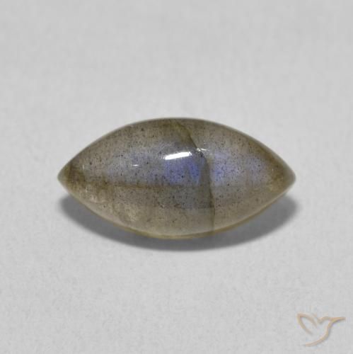 2.39ct Naturale Multicolore Labradorite, Taglio marquise, Traslucido