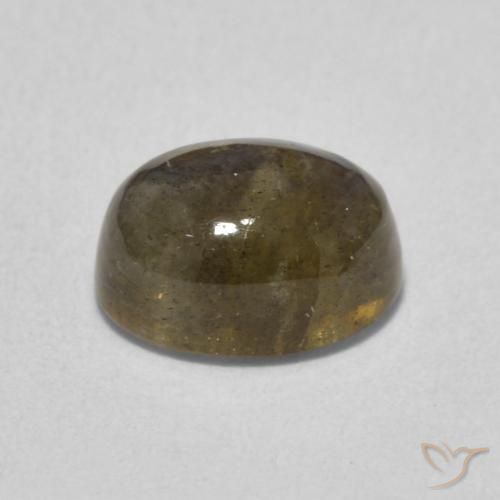 Labradorite Multicolore naturale da 1.72 ct, Ovale, Traslucido