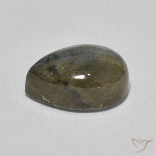 Labradorite Multicolore naturale da 4.26 ct, Forma a pera, Traslucido