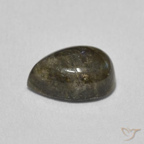 Labradorite Multicolore naturale da 1.68 ct, Forma a pera, Traslucido
