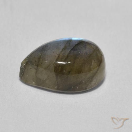 Labradorite Multicolore naturale da 4.00 ct, Forma a pera, Traslucido