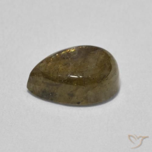 Labradorite Multicolore naturale da 1.66 ct, Forma a pera, Traslucido