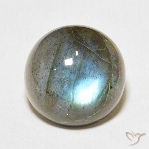 13.45ct Naturale Multicolore Labradorite, Rotondo, Traslucido