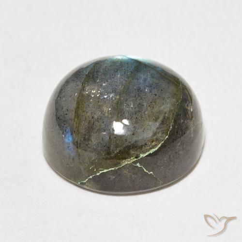 Labradorite Multicolore naturale da 13.45 ct, Rotondo, Traslucido