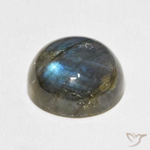 Labradorite Multicolore naturale da 13.14 ct, Rotondo, Traslucido