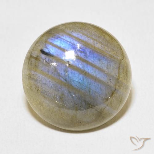 19.23ct Naturale Multicolore Labradorite, Rotondo, Traslucido