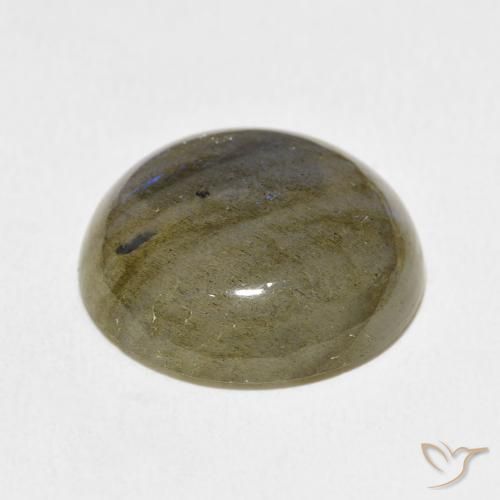 Labradorite Multicolore naturale da 19.23 ct, Rotondo, Traslucido