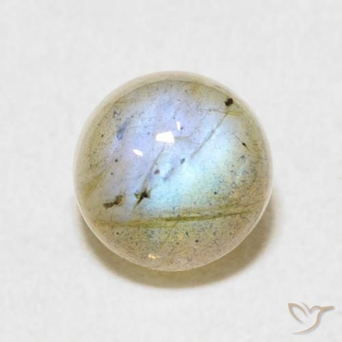 1.92ct Naturale Multicolore Labradorite, Rotondo, Traslucido