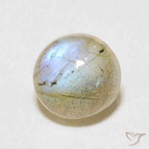 Labradorite Multicolore naturale da 1.92 ct, Rotondo, Traslucido