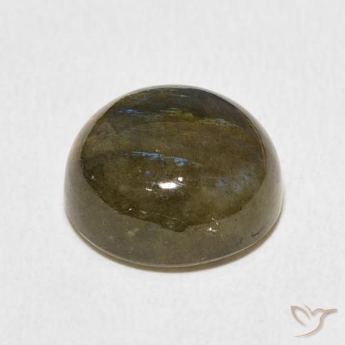 Labradorite Multicolore naturale da 9.29 ct, Rotondo, Traslucido