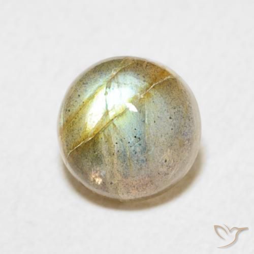 Labradorite Multicolore naturale da 1.66 ct, Rotondo, Traslucido
