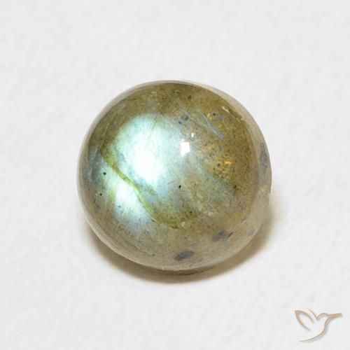 Labradorite Multicolore naturale da 1.86 ct, Rotondo, Traslucido