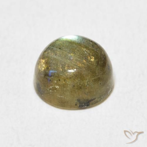 Labradorite Multicolore naturale da 1.86 ct, Rotondo, Traslucido