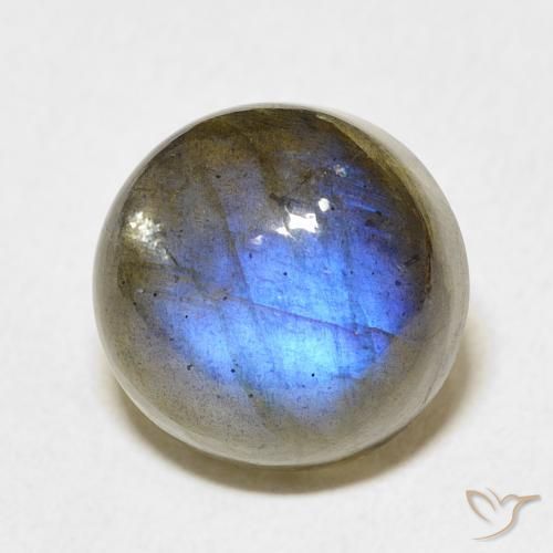 Labradorite Multicolore naturale da 8.22 ct, Rotondo, Traslucido