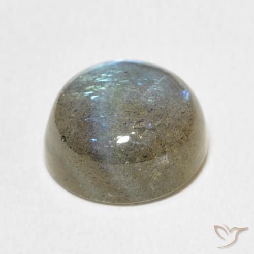 Labradorite Multicolore naturale da 6.25 ct, Rotondo, Traslucido