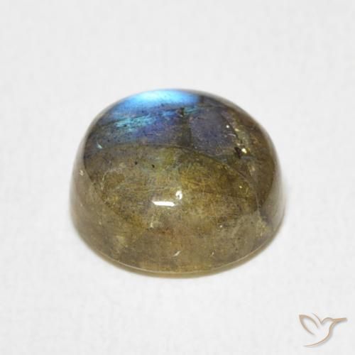 Labradorite Multicolore naturale da 2.87 ct, Rotondo, Traslucido