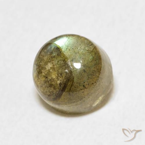 Labradorite Multicolore naturale da 1.34 ct, Rotondo, Traslucido