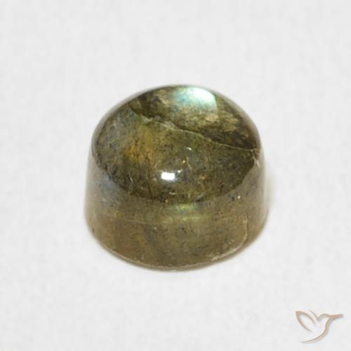 Labradorite Multicolore naturale da 1.34 ct, Rotondo, Traslucido