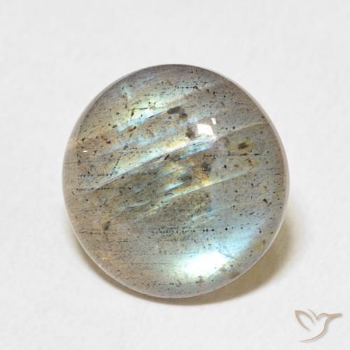 Labradorite Multicolore naturale da 6.92 ct, Rotondo, Traslucido