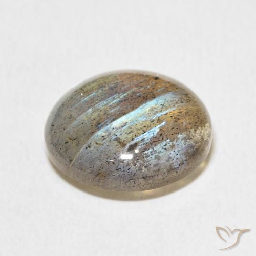 Labradorite Multicolore naturale da 6.92 ct, Rotondo, Traslucido