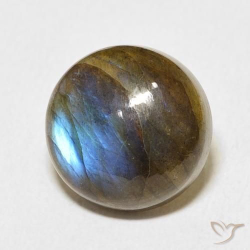 Labradorite Multicolore naturale da 8.51 ct, Rotondo, Traslucido