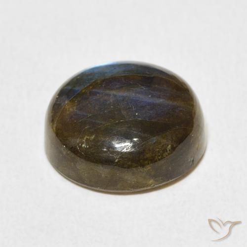 Labradorite Multicolore naturale da 8.51 ct, Rotondo, Traslucido