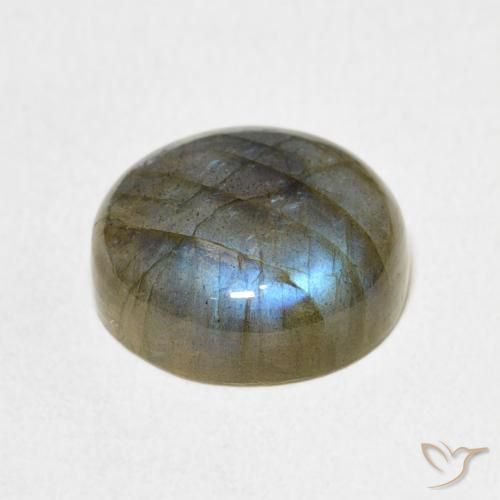Labradorite Multicolore naturale da 7.25 ct, Rotondo, Traslucido
