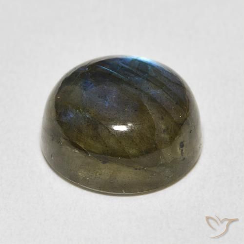 Labradorite Multicolore naturale da 12.91 ct, Rotondo, Traslucido