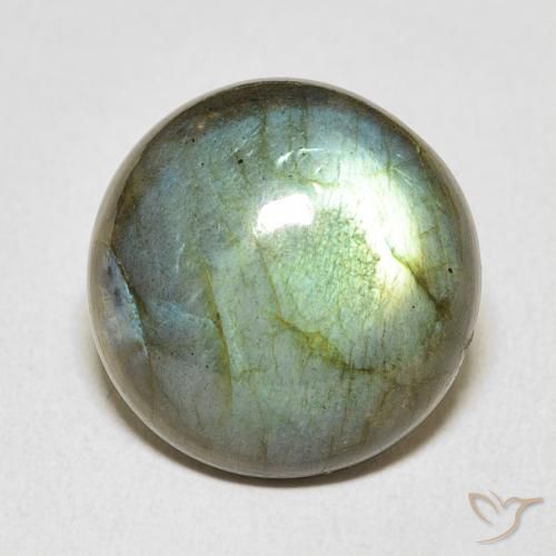 12.54ct Naturale Multicolore Labradorite, Rotondo, Traslucido