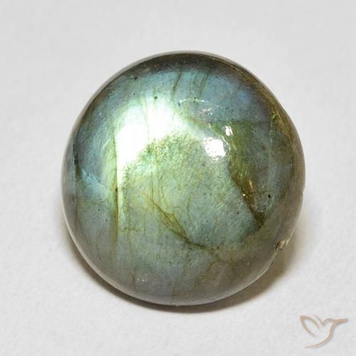 Labradorite Multicolore naturale da 12.54 ct, Rotondo, Traslucido
