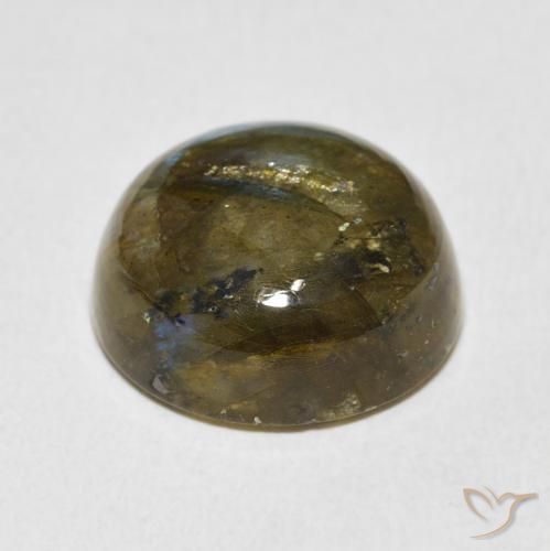 Labradorite Multicolore naturale da 15.88 ct, Rotondo, Traslucido