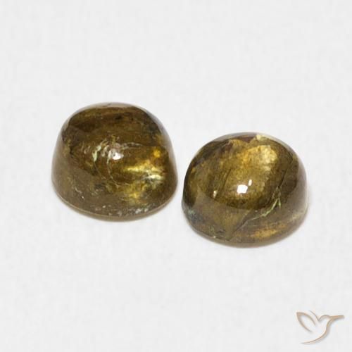 Gemme di Labradorite Multicolore naturale da 1.37 ct, Rotondo, Traslucido