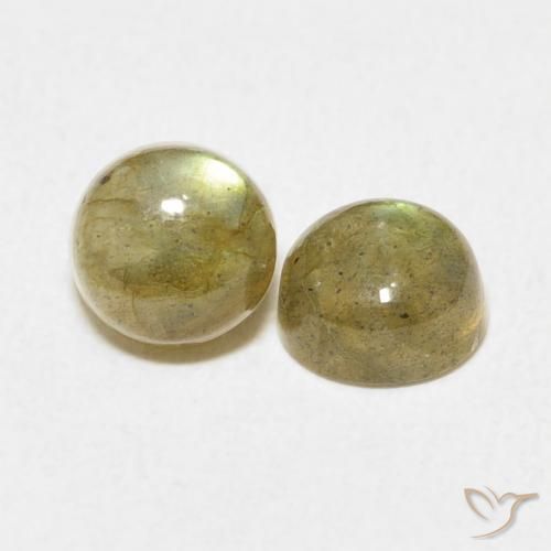 Gemme di Labradorite Multicolore naturale da 2.24 ct, Rotondo, Traslucido
