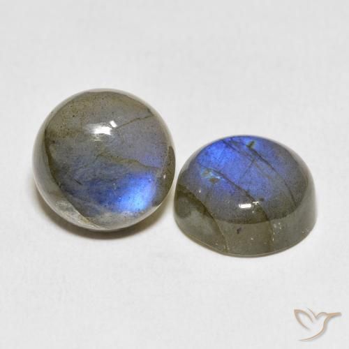 Gemme di Labradorite Multicolore naturale da 15.51 ct, Rotondo, Traslucido