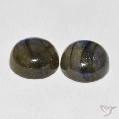 Gemme di Labradorite Multicolore naturale da 13.86 ct, Rotondo, Traslucido