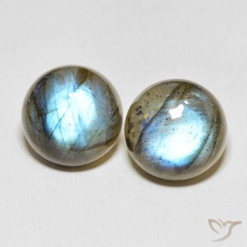 15.42ctw Naturale Multicolore Labradorite, Rotondo, Traslucido