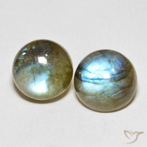 14.02ctw Naturale Multicolore Labradorite, Rotondo, Traslucido