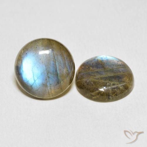 Gemme di Labradorite Multicolore naturale da 10.06 ct, Rotondo, Traslucido