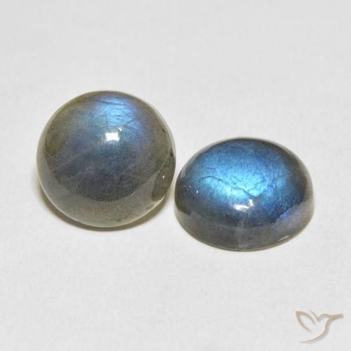 Gemme di Labradorite Multicolore naturale da 12.21 ct, Rotondo, Traslucido