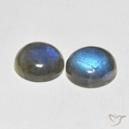 Gemme di Labradorite Multicolore naturale da 12.21 ct, Rotondo, Traslucido