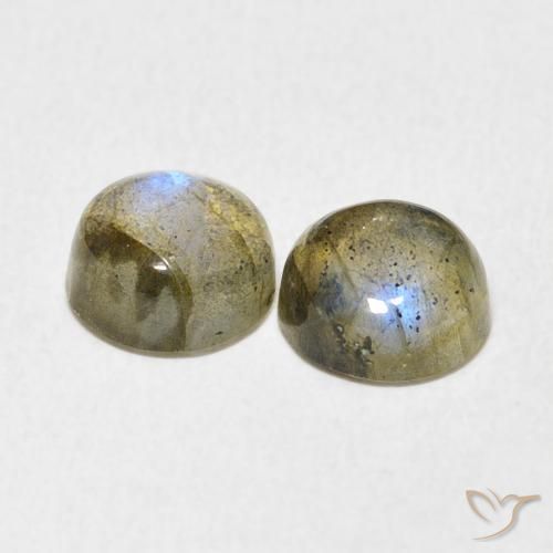 Gemme di Labradorite Multicolore naturale da 3.02 ct, Rotondo, Traslucido