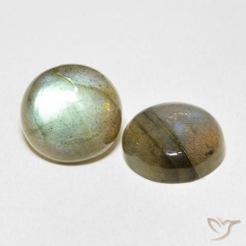 Gemme di Labradorite Multicolore naturale da 13.90 ct, Rotondo, Traslucido