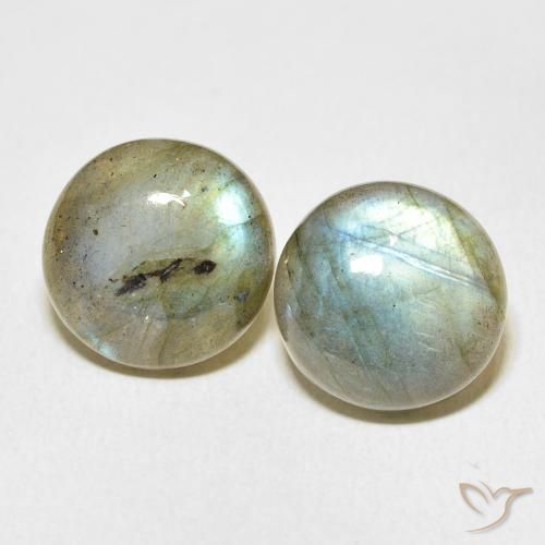 16.03ctw Naturale Multicolore Labradorite, Rotondo, Traslucido