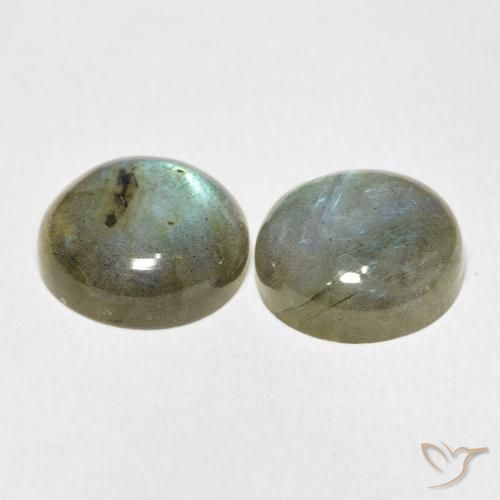 Gemme di Labradorite Multicolore naturale da 16.03 ct, Rotondo, Traslucido